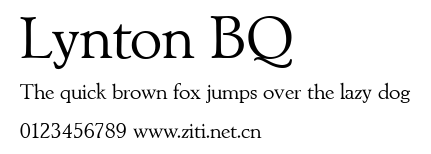 Lynton BQ.ttf字體轉換器圖片
