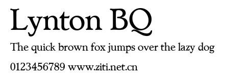 Lynton BQ.ttf字體轉換器圖片