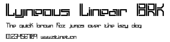 Lyneous Linear BRK.ttf字體轉換器圖片
