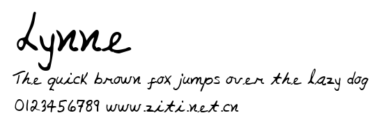 Lynne.ttf字體轉換器圖片