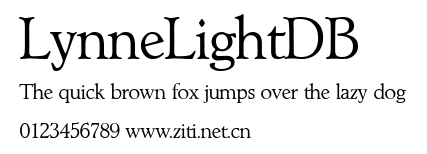 LynneLightDB.ttf字體轉換器圖片