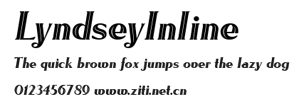 LyndseyInline.ttf字體轉換器圖片