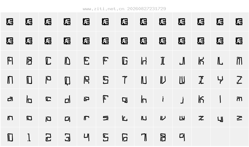 字符映射圖