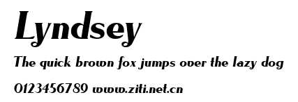 Lyndsey.ttf字體轉換器圖片