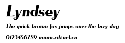 Lyndsey.ttf字體轉換器圖片