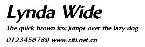Lynda Wide.ttf字體轉換器圖片