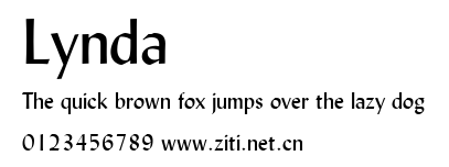 Lynda.ttf字體轉換器圖片