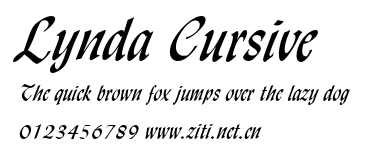Lynda Cursive.ttf字體轉換器圖片