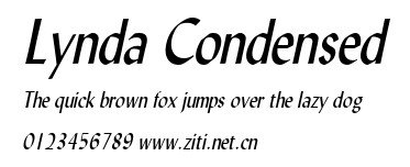 Lynda Condensed.ttf字體轉換器圖片