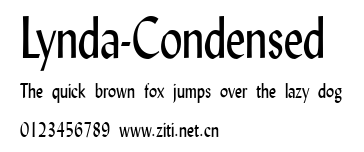 Lynda-Condensed.ttf字體轉換器圖片