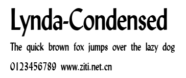Lynda-Condensed.ttf字體轉換器圖片