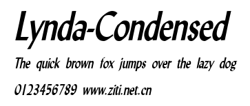 Lynda-Condensed.ttf字體轉換器圖片