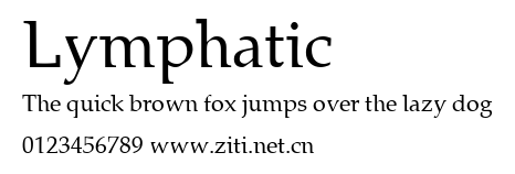 Lymphatic.ttf字體轉換器圖片