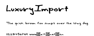 LuxuryImport.ttf