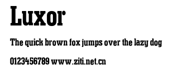 Luxor.ttf字體轉換器圖片