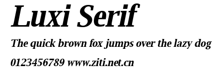 Luxi Serif.ttf字體轉換器圖片