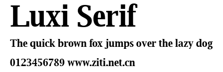 Luxi Serif.ttf字體轉換器圖片