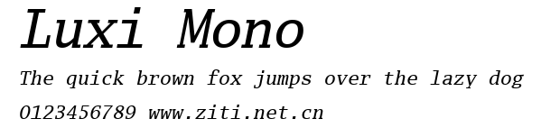 Luxi Mono.ttf字體轉換器圖片