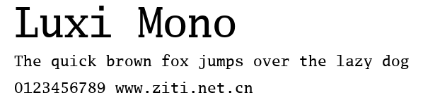 Luxi Mono.ttf字體轉換器圖片