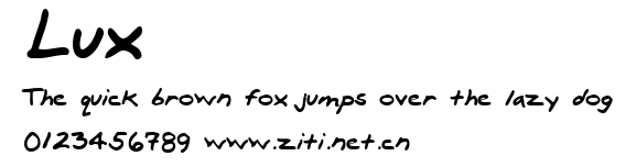 Lux.ttf字體轉換器圖片