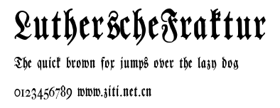 LutherscheFraktur.ttf字體轉換器圖片