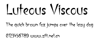 Luteous Viscous.ttf字體轉換器圖片