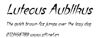 Luteous Aublikus.ttf字體轉換器圖片