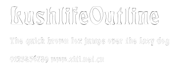 LushlifeOutline.ttf字體轉換器圖片