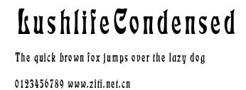 LushlifeCondensed.ttf字體轉換器圖片