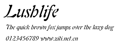 Lushlife.ttf字體轉換器圖片