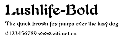 Lushlife-Bold.ttf字體轉換器圖片