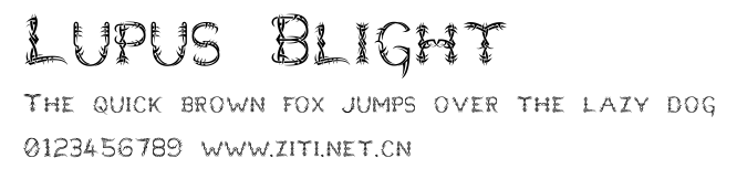 Lupus Blight.ttf字體轉換器圖片