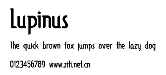 Lupinus.ttf字體轉換器圖片