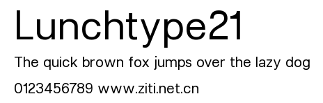 Lunchtype21.ttf字體轉換器圖片