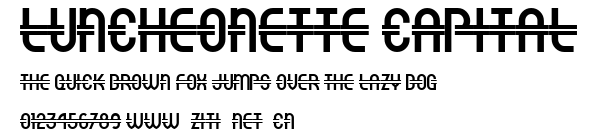 Luncheonette Capital.ttf字體轉換器圖片
