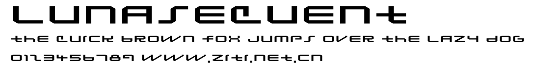 Lunasequent.ttf字體轉換器圖片