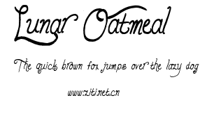 Lunar Oatmeal.otf字體轉換器圖片