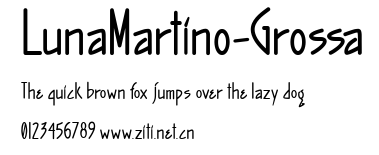 LunaMartino-Grossa.ttf字體轉換器圖片