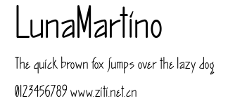 LunaMartino.ttf字體轉換器圖片