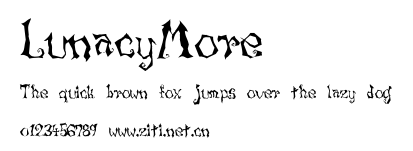 LunacyMore.ttf字體轉換器圖片