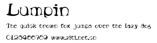 Lumpin.ttf字體轉換器圖片