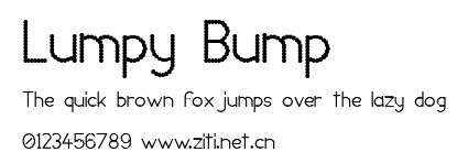 Lumpy Bump.ttf字體轉換器圖片