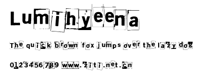 Lumihyeena.ttf字體轉換器圖片