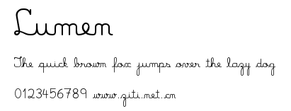 Lumen.ttf字體轉換器圖片
