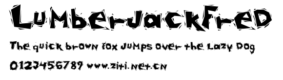LumberjackFred.ttf字體轉換器圖片