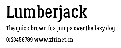 Lumberjack.otf字體轉換器圖片
