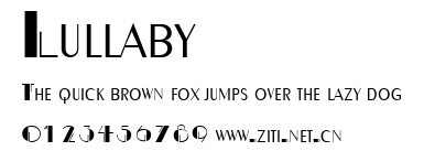 Lullaby.ttf字體轉換器圖片