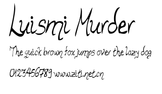 Luismi Murder.ttf字體轉換器圖片