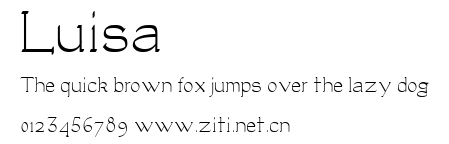 Luisa.ttf字體轉換器圖片