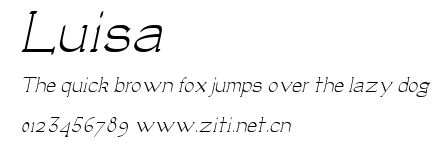 Luisa.ttf字體轉換器圖片